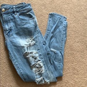 American eagle jeans size 8 high rise